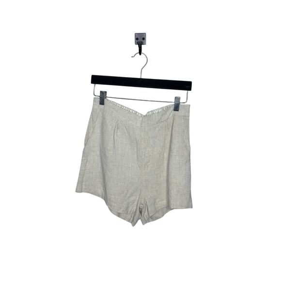 Altar'd State Pants - Altar'd State Linen Blend Cream Stretchy Waist Shorts Pockets Size Medium